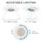 Luxrite 3 Inch Gimbal LED Recessed Downlight 5CCT 2700K-5000K 8W 600LM Dimmable Damp Rated IC Rated LR23220-1PK - alternate 2